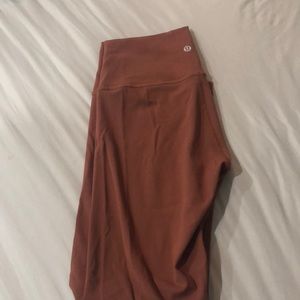 Rust colored lululemon leggings